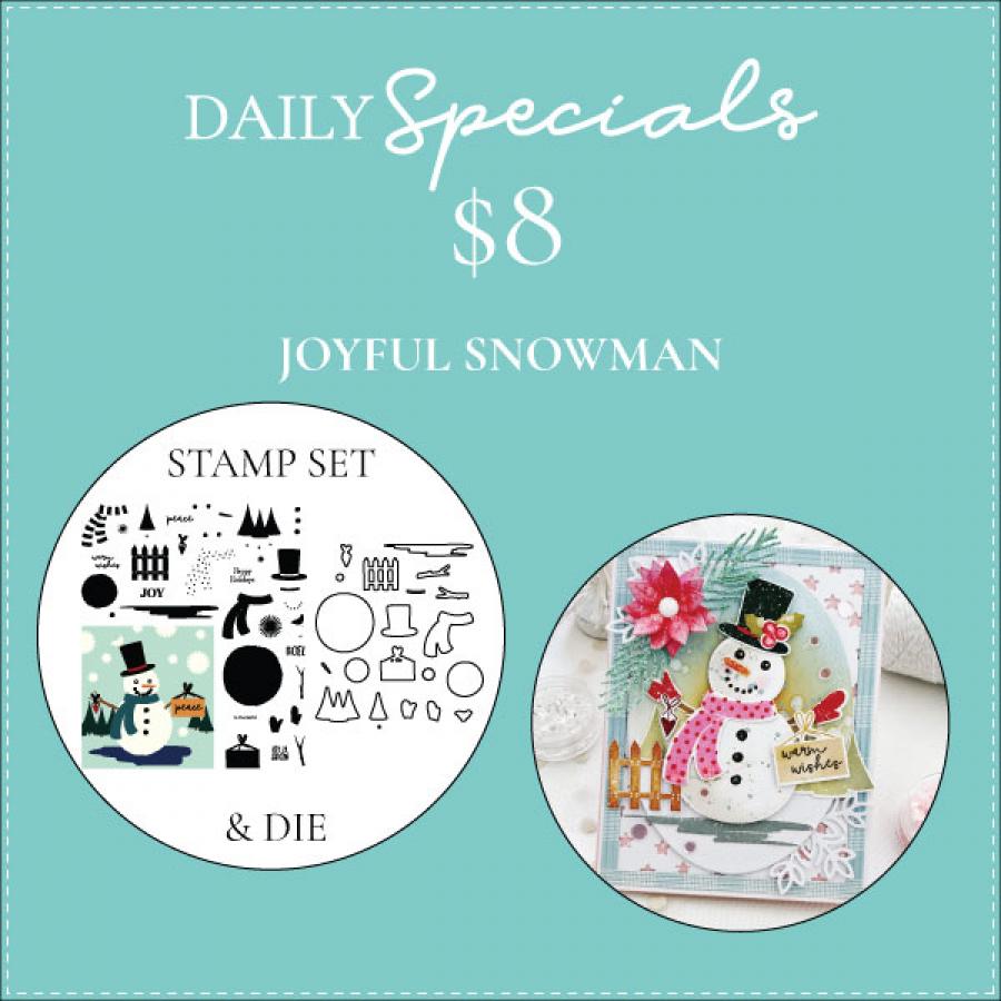 Daily Special - Joyful Snowman Stamp Set + Die