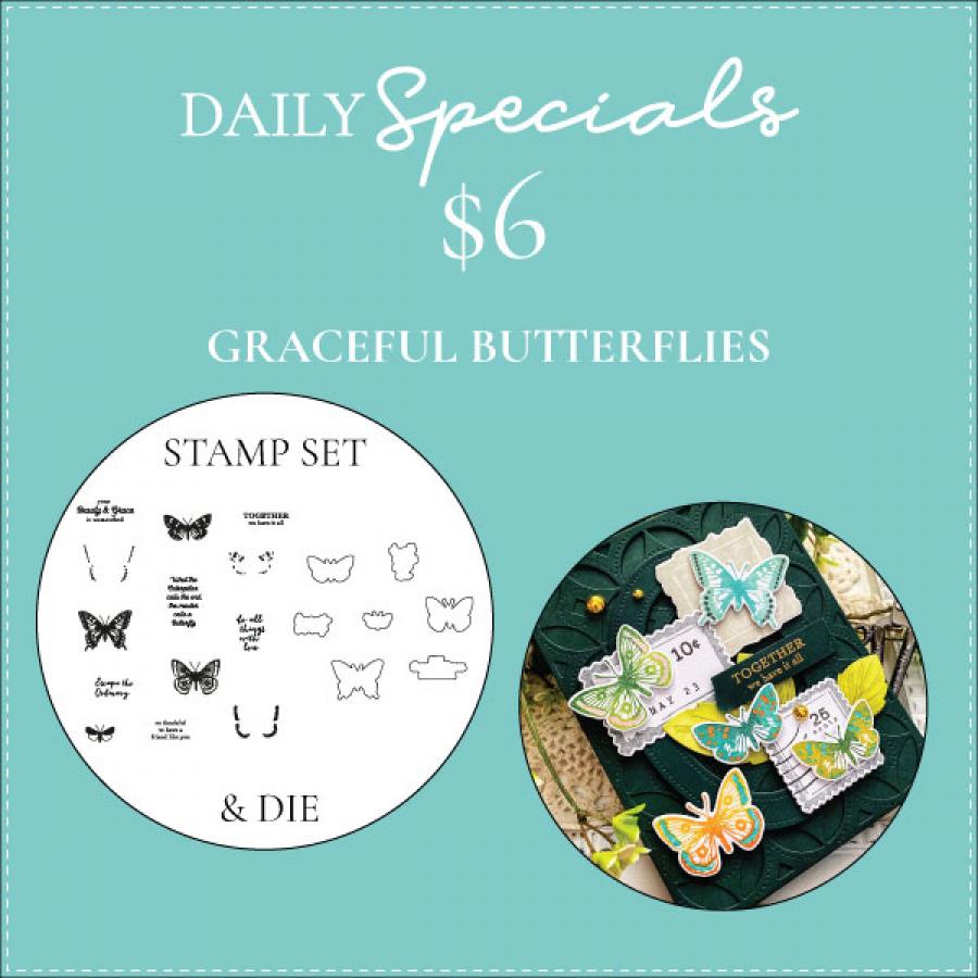 Daily Special - Graceful Butterflies Stamp Set + Die