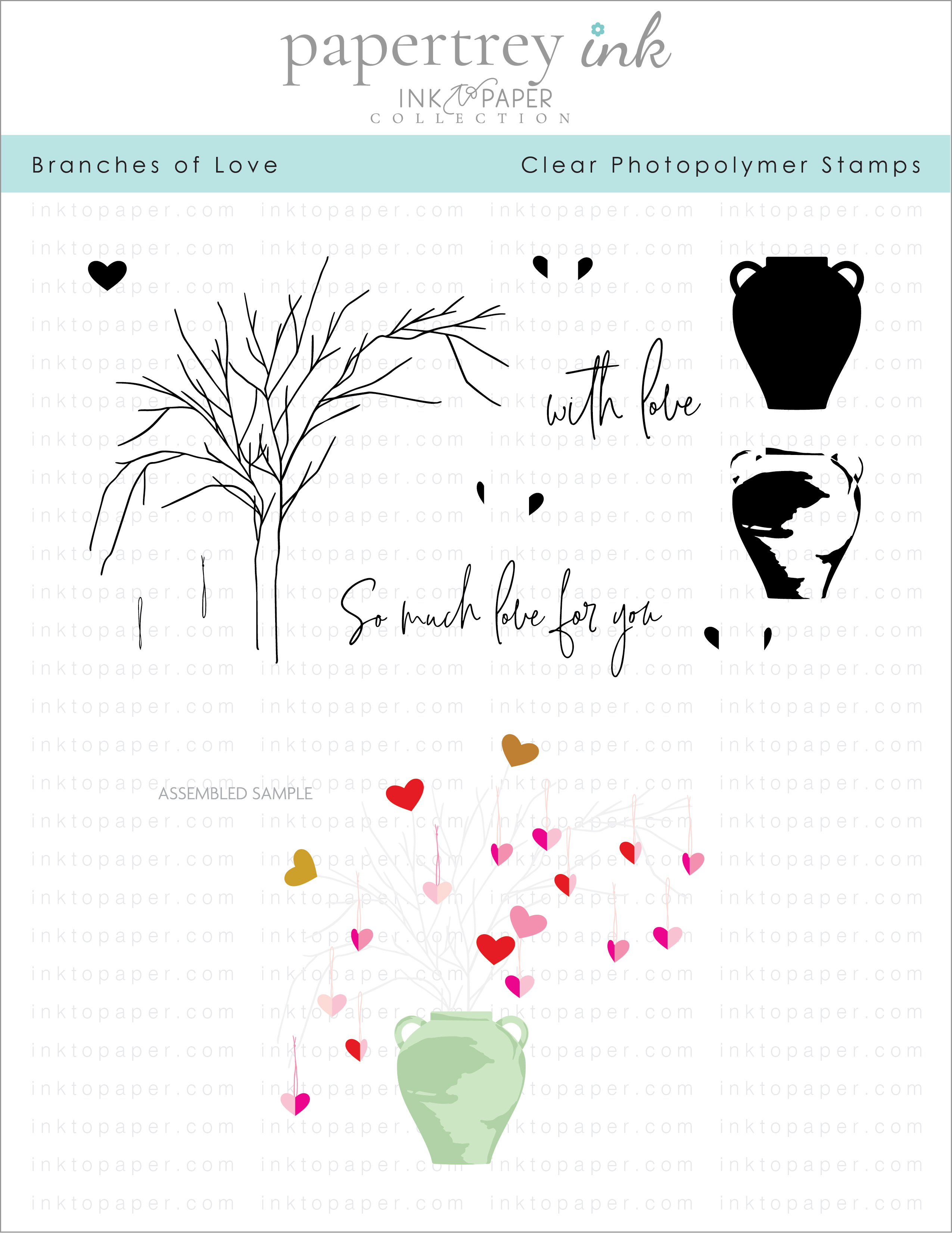Branches of Love Stamp Set: Papertrey Ink