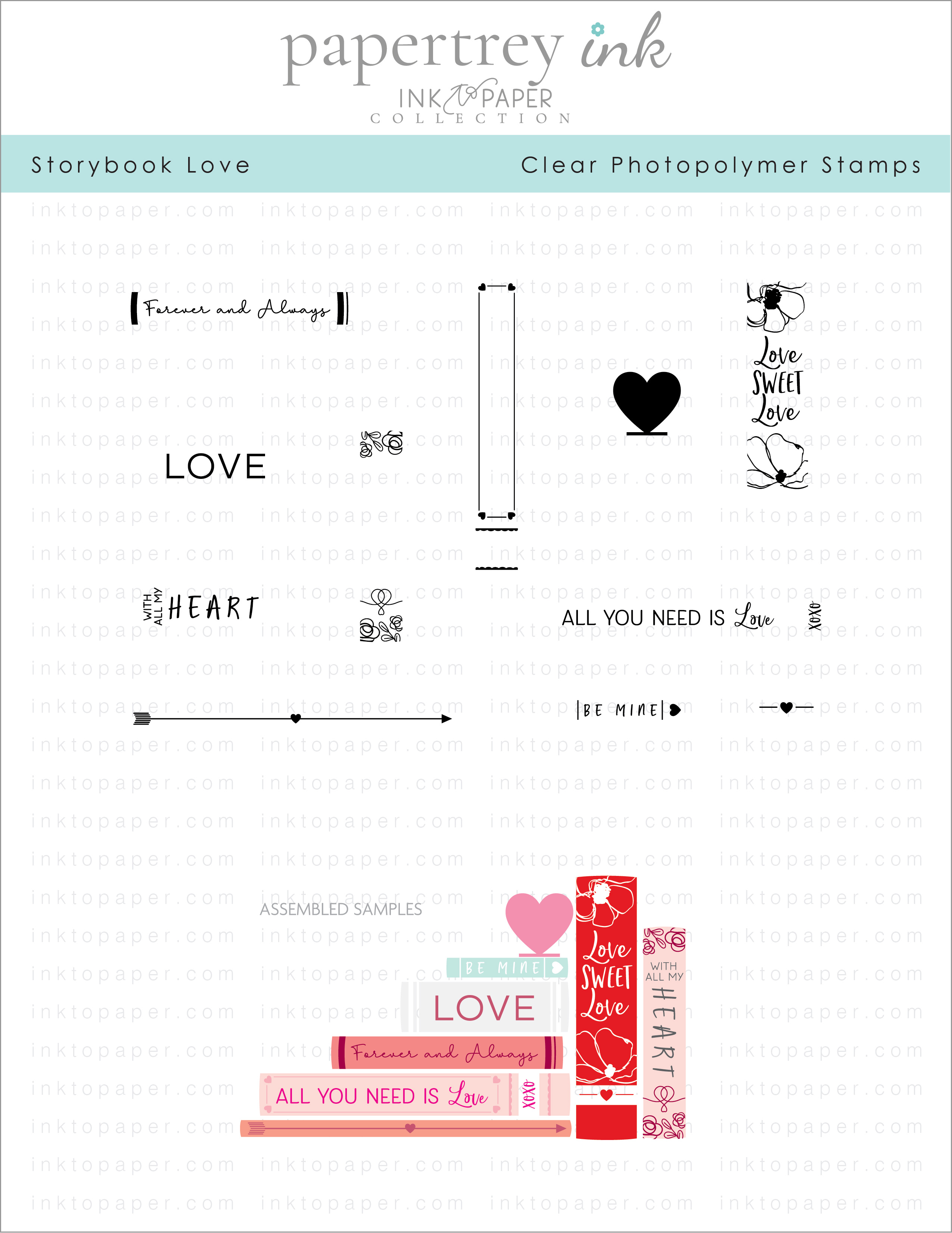 Storybook Love Mini Stamp Set: Papertrey Ink