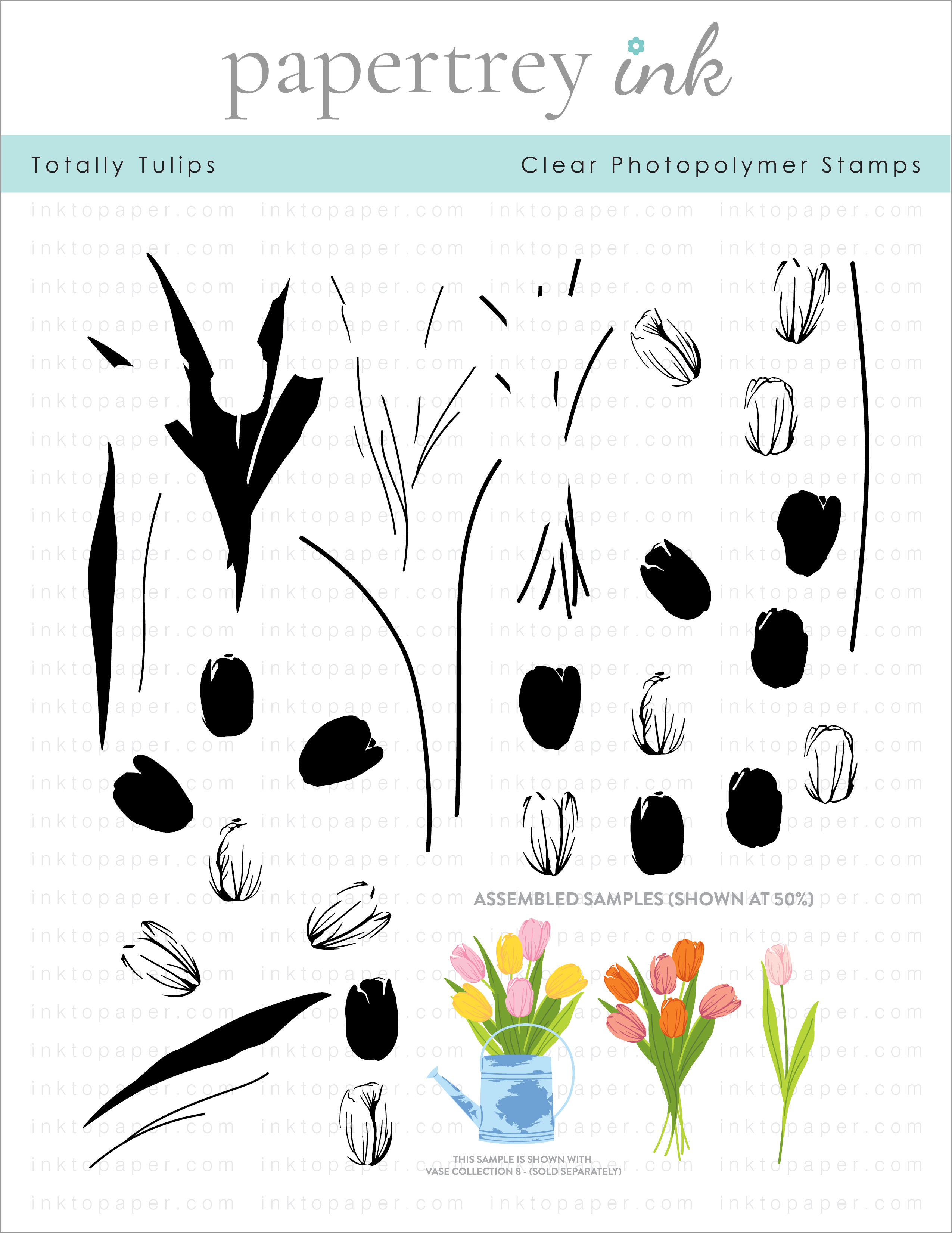 Totally Tulips Stamp Set: Papertrey Ink