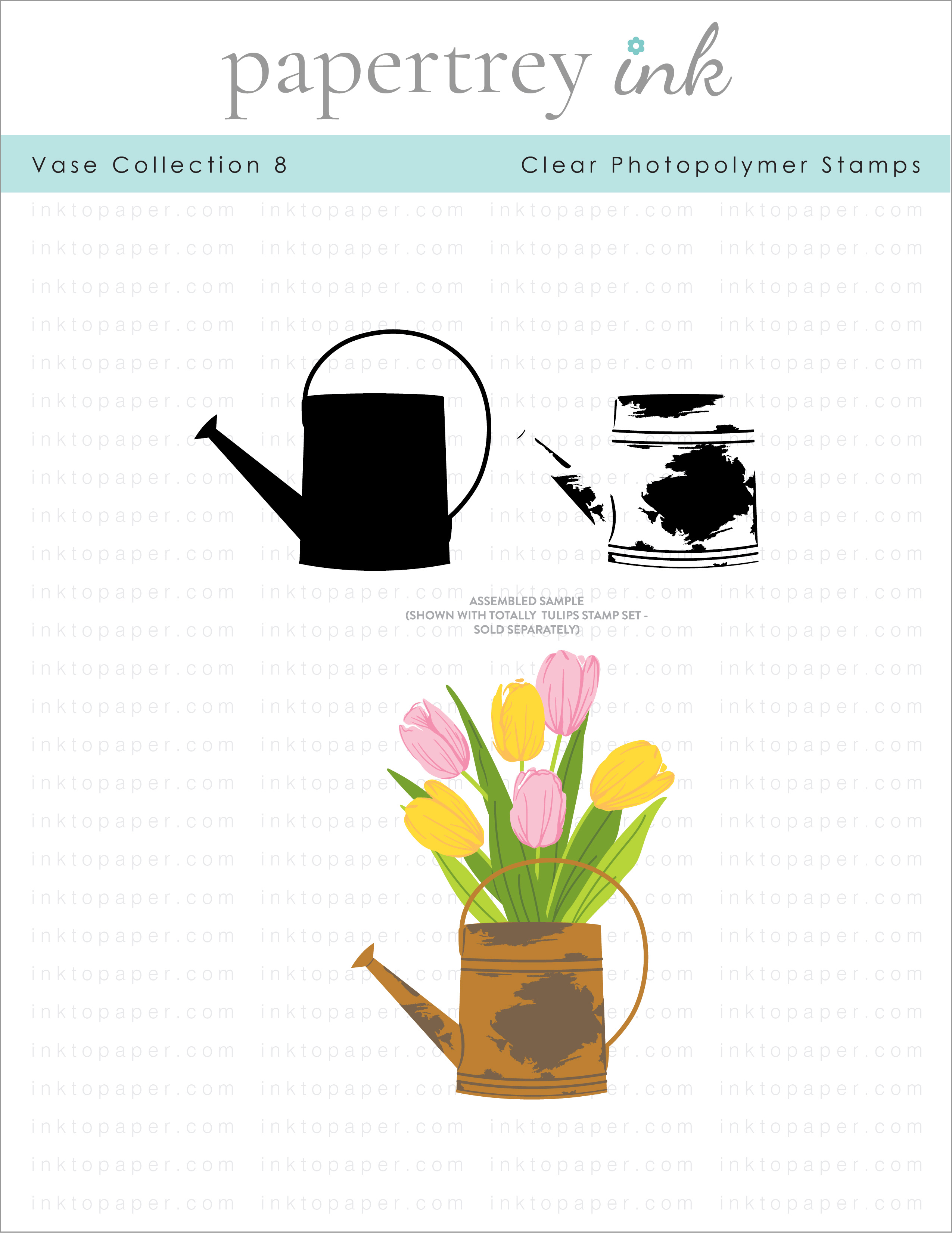 Vase Collection 8 Mini Stamp Set: Papertrey Ink