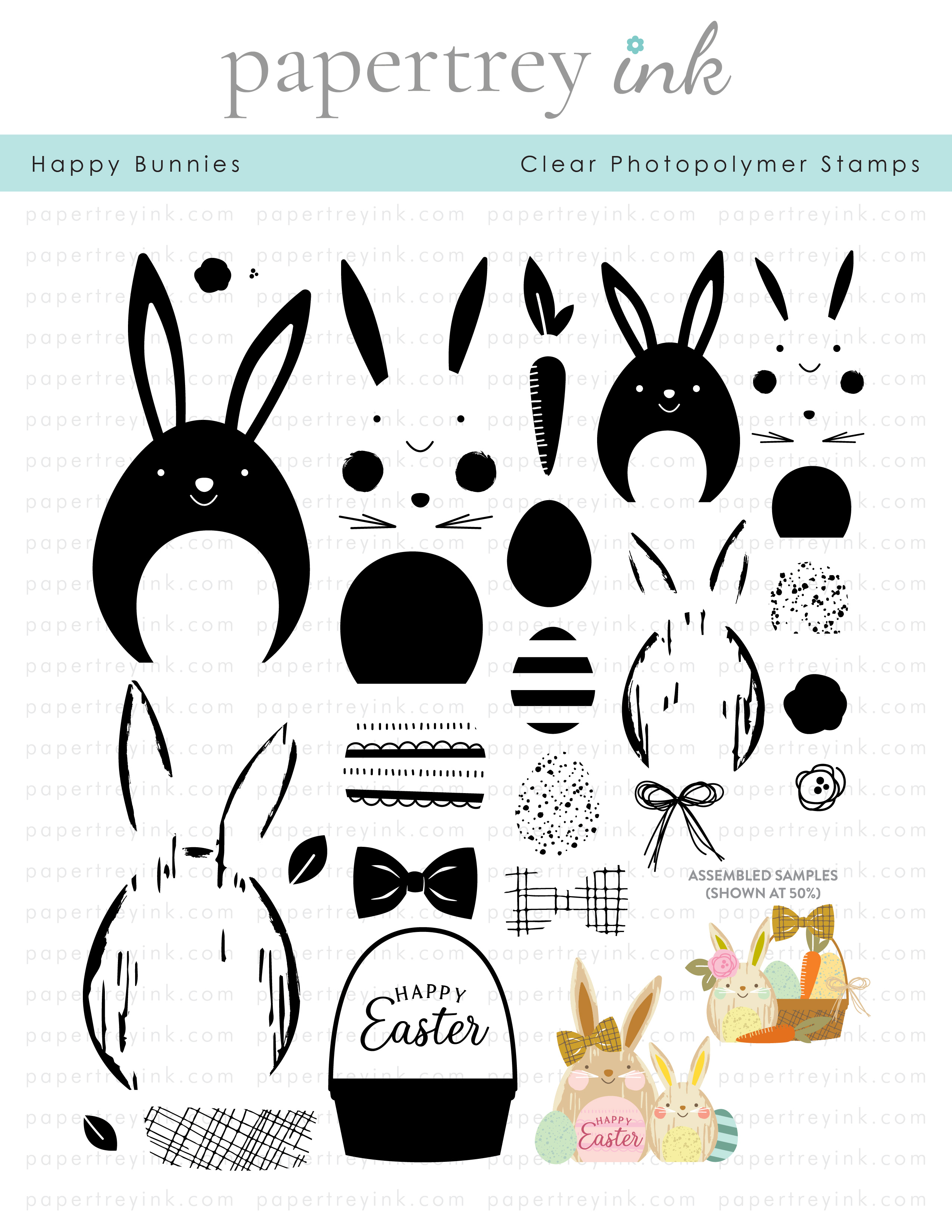 Papertrey Ink - Happy Bunnies Stamp Set