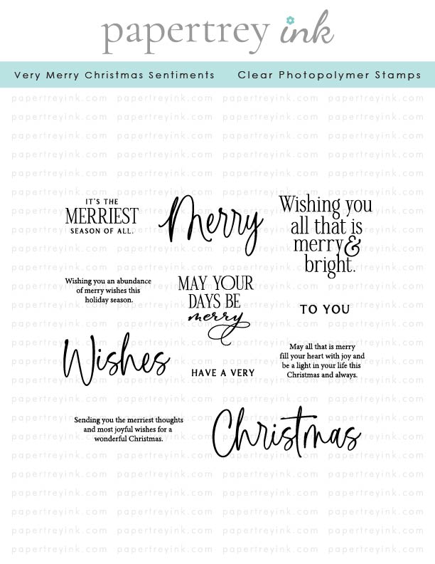 Papertrey Ink - Very Merry Christmas Sentiments Stamp Set