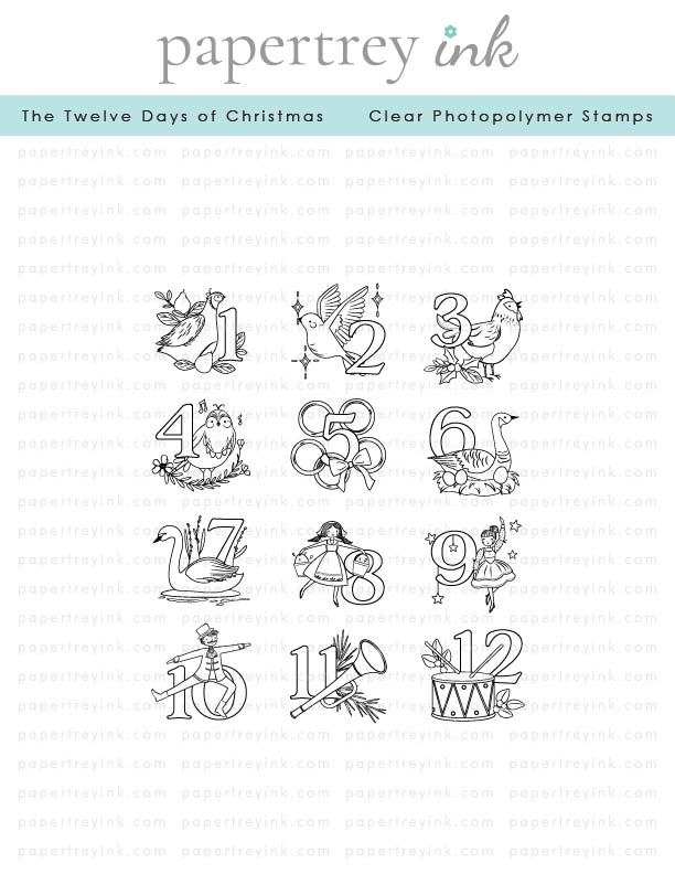 The Twelve Days of Christmas Stamp Set