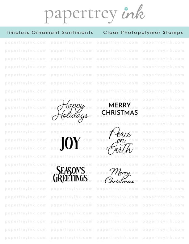 Timeless Ornament Sentiments Mini Stamp Set