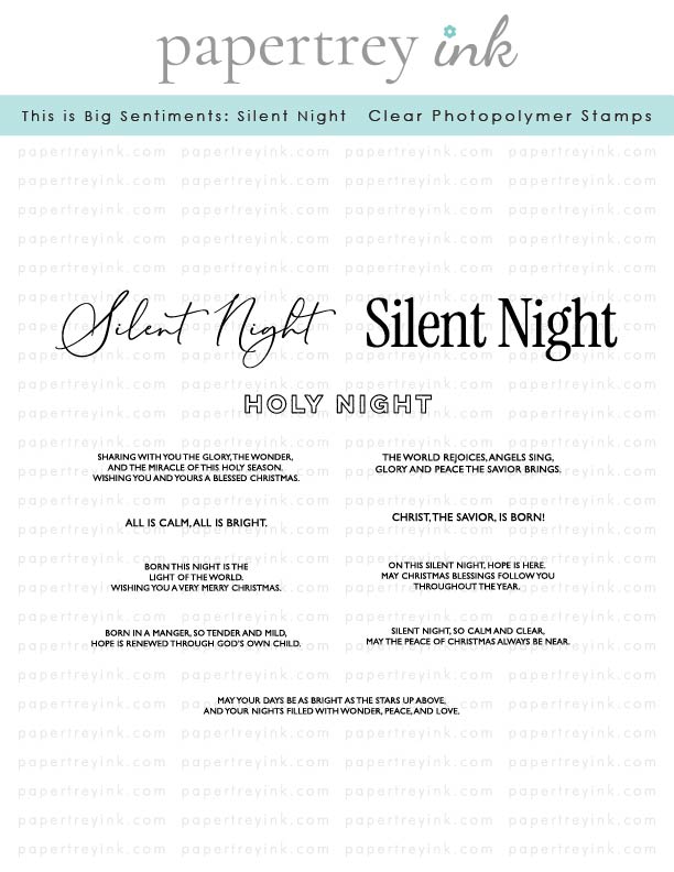 This is Big Sentiments: Silent Night Stamp Set