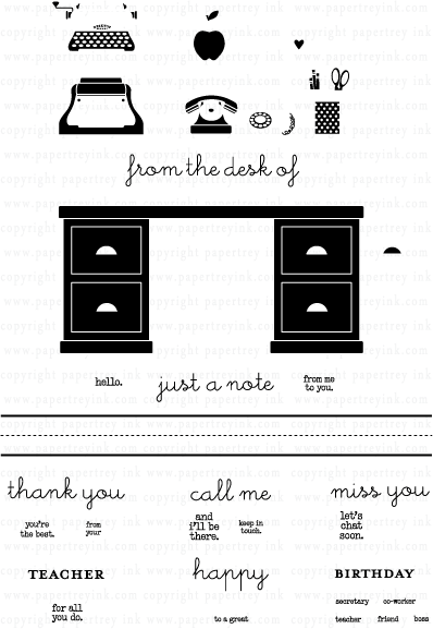 Desktop Design Stamp Set Papertrey Ink Clear Stamps S Paper Desktop Design Stamp Set