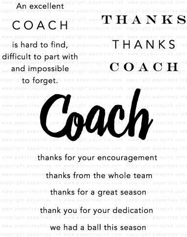 thank you letter sle coach thanks coach st set papertrey ink clear sts dies thank you letter sle coach thanks coach st set papertrey ink clear sts dies