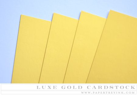 Paper Basics - Luxe Gold Cardstock (5 sheets): Papertrey Ink