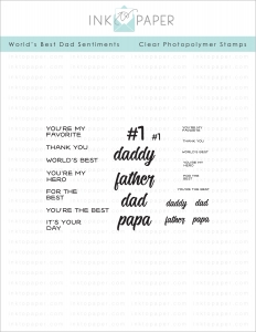 World's Best Dad Stamp Set
