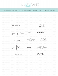 Just Sentiments: To & From Essentials Mini Stamp Set
