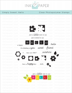 Simply Sweet: Hello Stamp Set