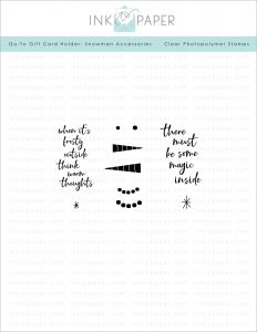 Go-To Gift Card Holder: Snowman Accessories Mini Stamp Set
