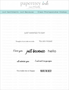 Just Sentiments: Just Because Mini Stamp Set