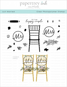 Just Married Stamp Set