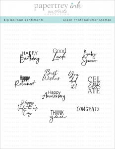 Big Balloon Sentiments Stamp Set