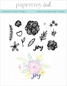 Sidewalk Chalk Flowers Stamp Set