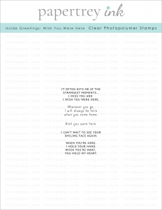 Inside Greetings: Wish You Were Here Mini Stamp Set