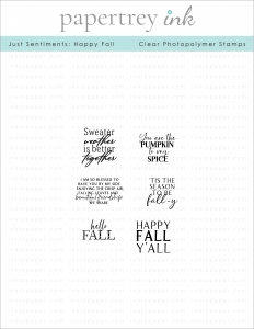 Just Sentiments: Happy Fall Mini Stamp Set