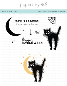 Boo Black Cat Stamp Set