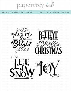 Grand Christmas Sentiments Stamp Set