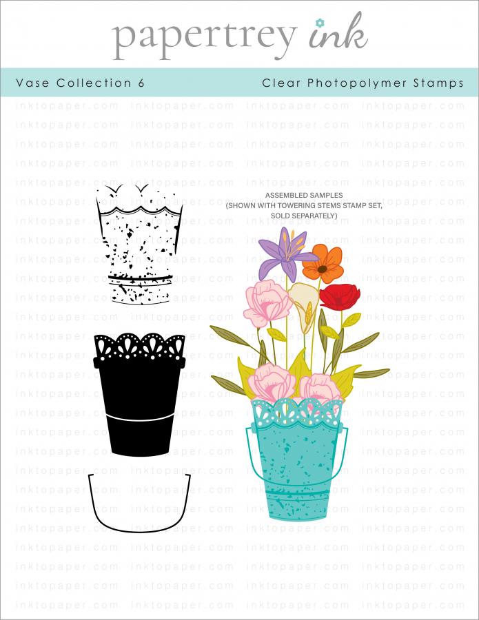 Vase Collection 6 Mini Stamp Set