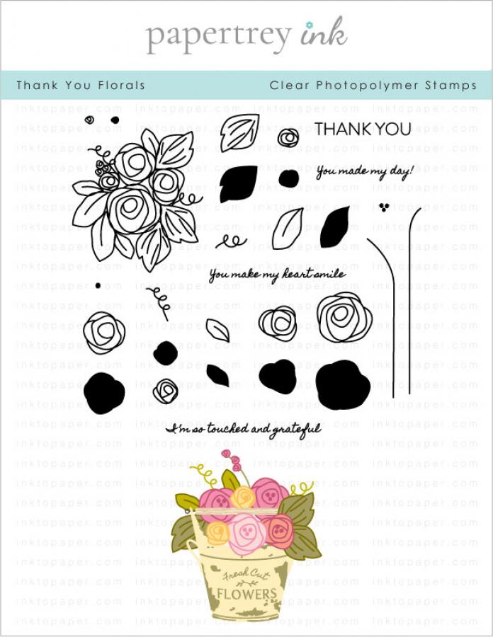 Thank You Florals Stamp Set: Papertrey Ink