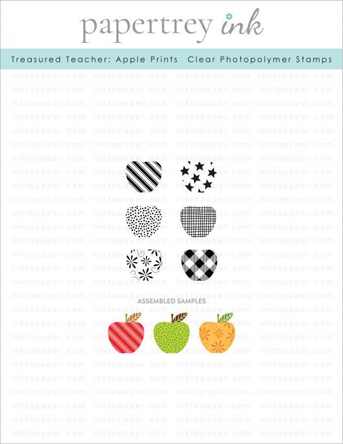 Treasured Teacher: Apple Prints Mini Stamp Set