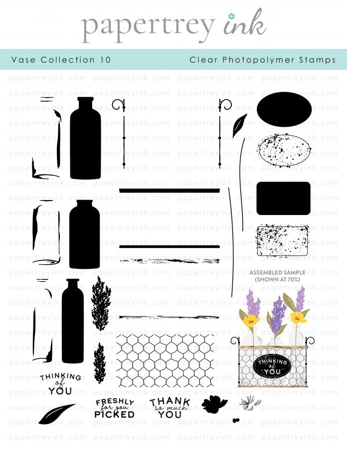 Vase Collection 10 Stamp Set
