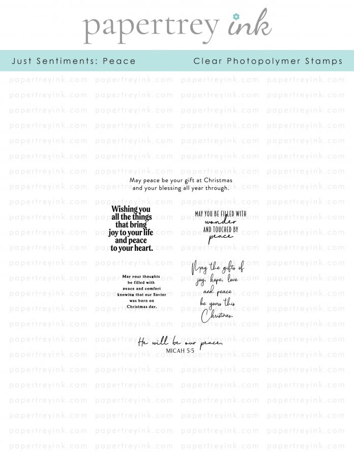 Just Sentiments: Peace Mini Stamp Set
