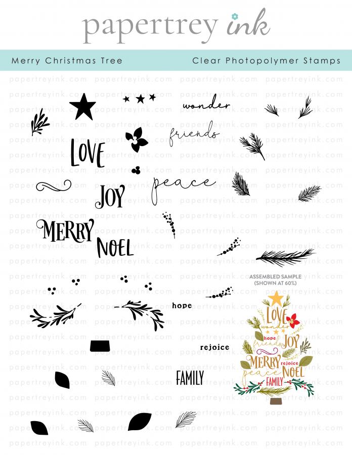 Merry Christmas Tree Stamp Set