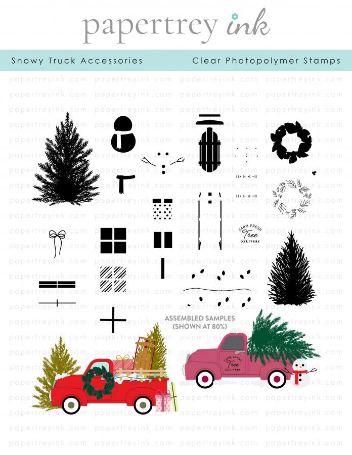 Snowy Truck Accessories Stamp Set