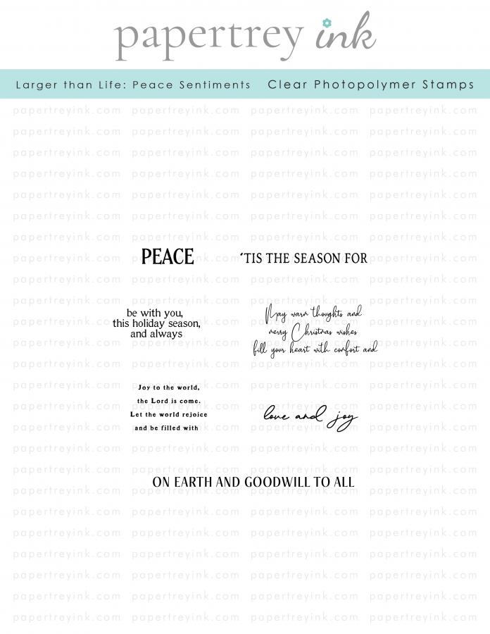 Larger than Life: Peace Sentiments Mini Stamp Set