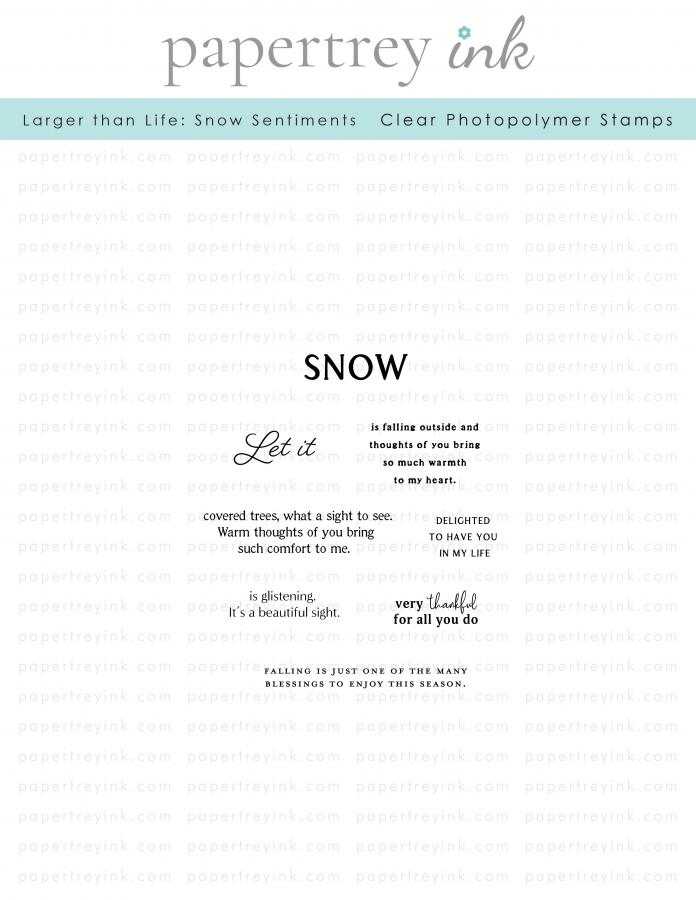 Larger than Life: Snow Mini Stamp Set