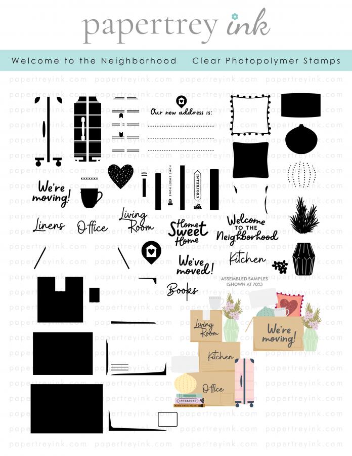 Papertrey Ink - Welcome to the Neighborhood Stamp Set
