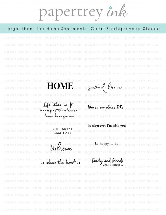 Larger than Life: Home Sentiments Mini Stamp Set