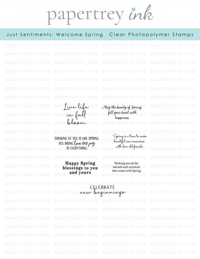 Just Sentiments: Welcome Spring Mini Stamp Set