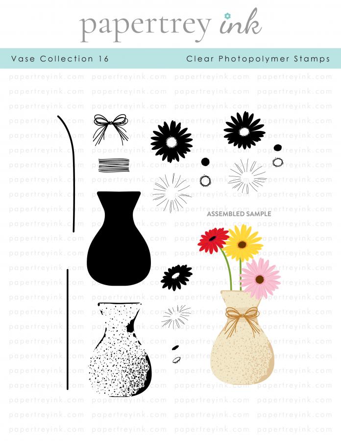 Vase Collection 16 Stamp Set
