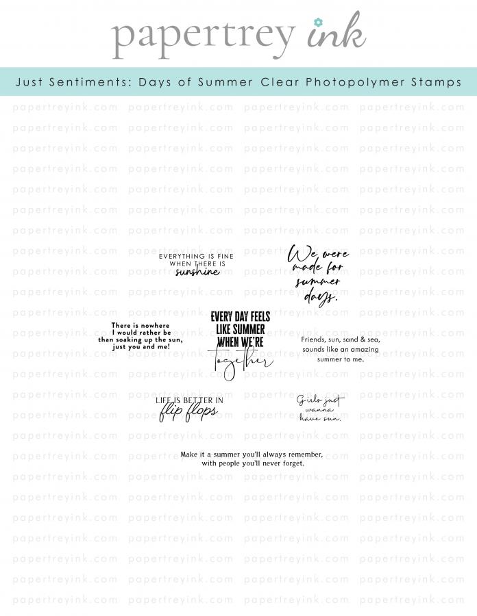 Just Sentiments: Days of Summer Mini Stamp Set