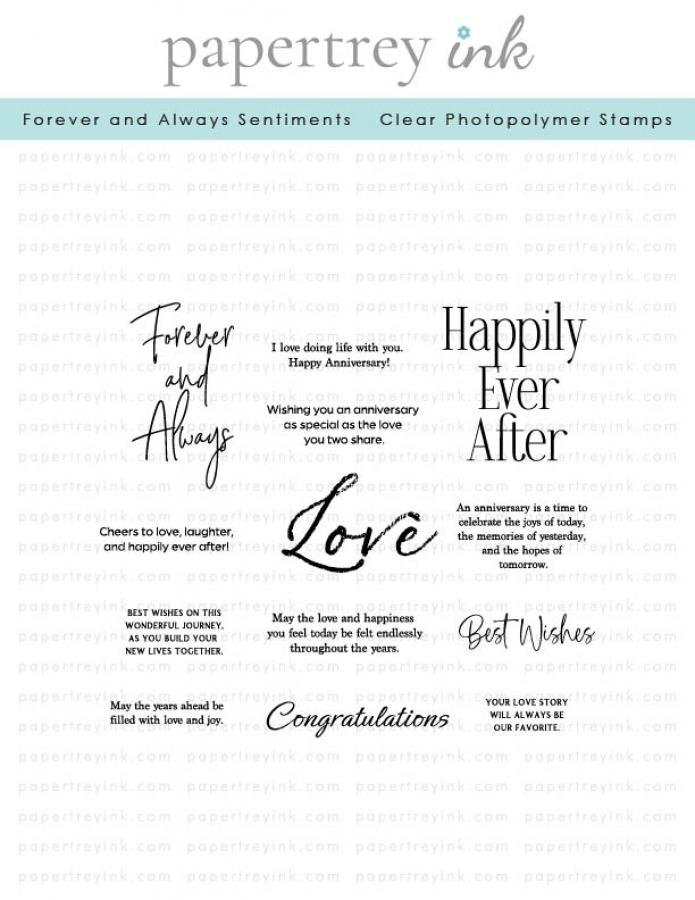Forever and Always Sentiments Stamp Set