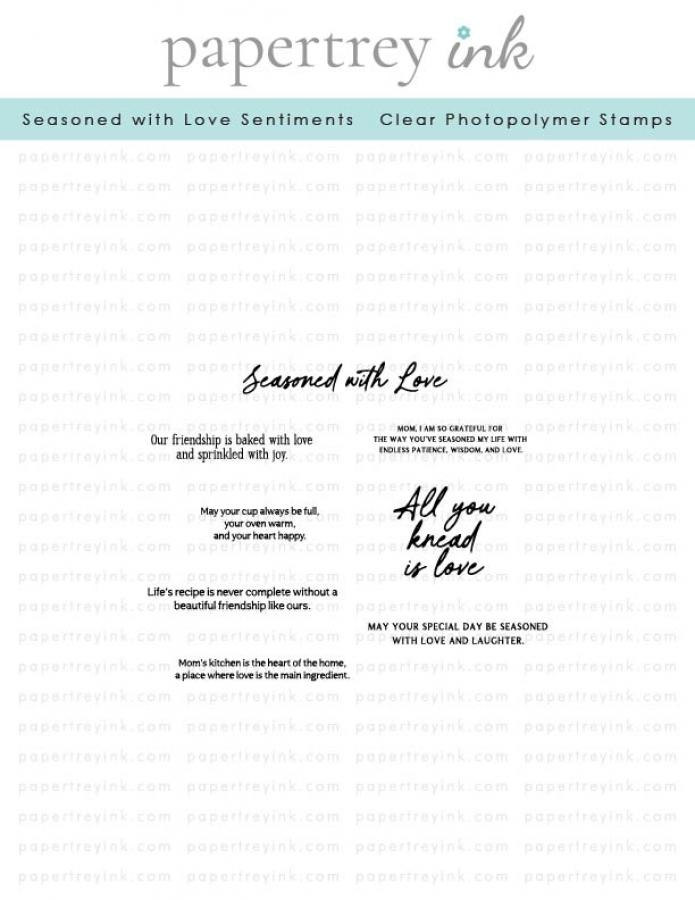 Seasoned with Love Sentiments Mini Stamp Set