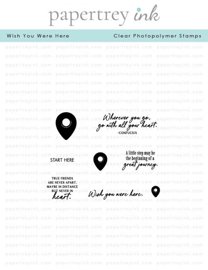 Wish You Were Here Mini Stamp Set
