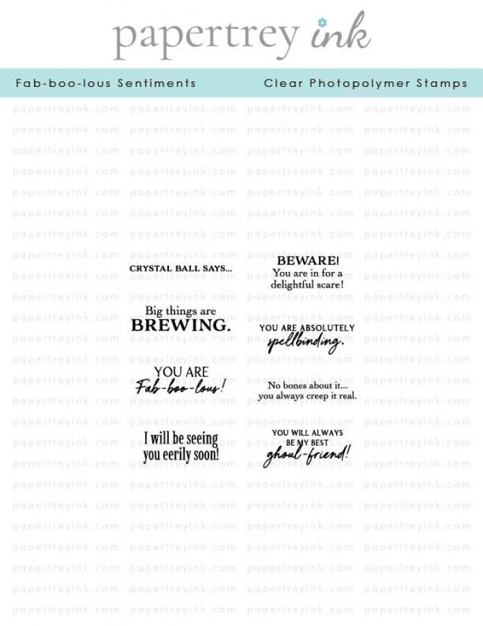 Fab-boo-lous Sentiments Mini Stamp Set
