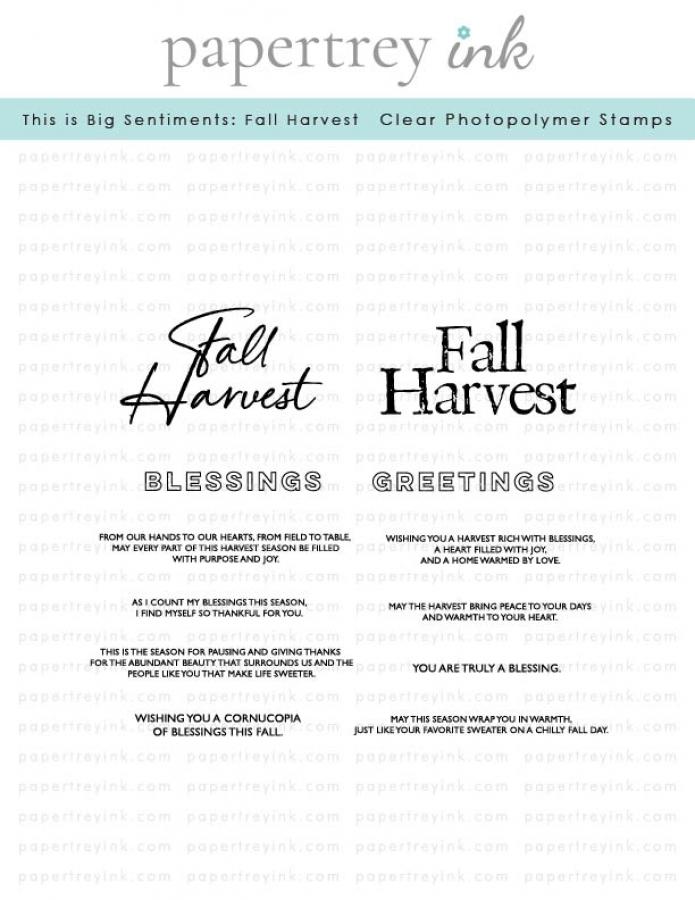 This is Big Sentiments: Fall Harvest Stamp Set