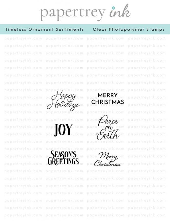 Timeless Ornament Sentiments Mini Stamp Set