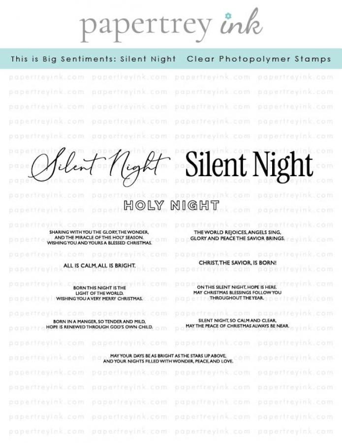 This is Big Sentiments: Silent Night Stamp Set
