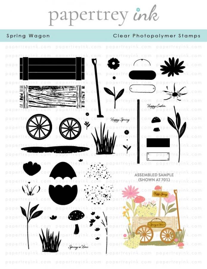 Spring Wagon Stamp Set