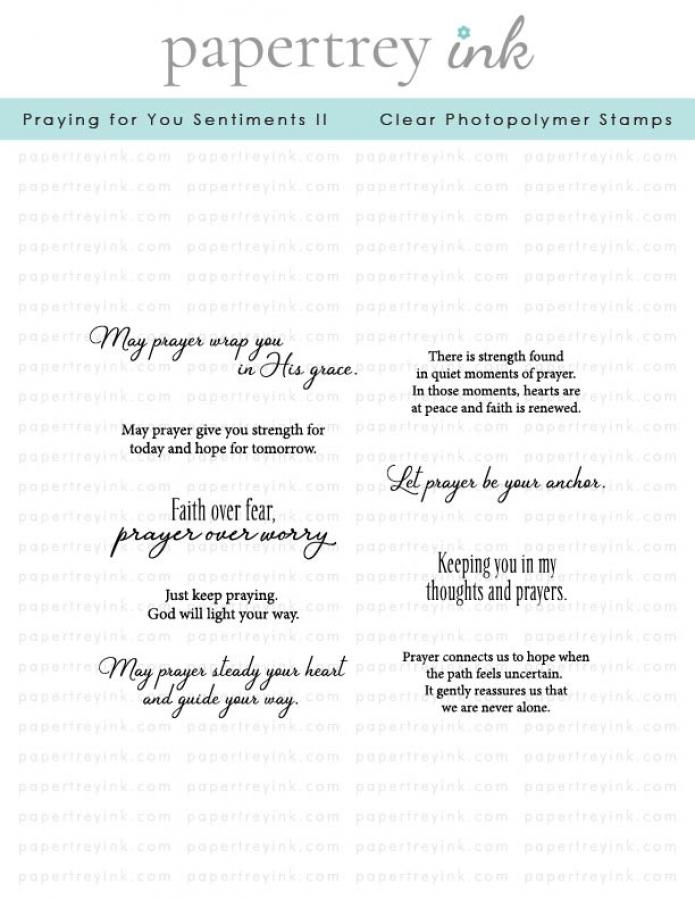 Praying for You Sentiments II Stamp Set