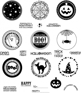 2009 Halloween Tags Stamp Set